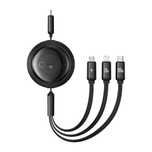 Kabel Baseus 3W1 Usb-C Lightning Micro 100W 1.1M Czarny