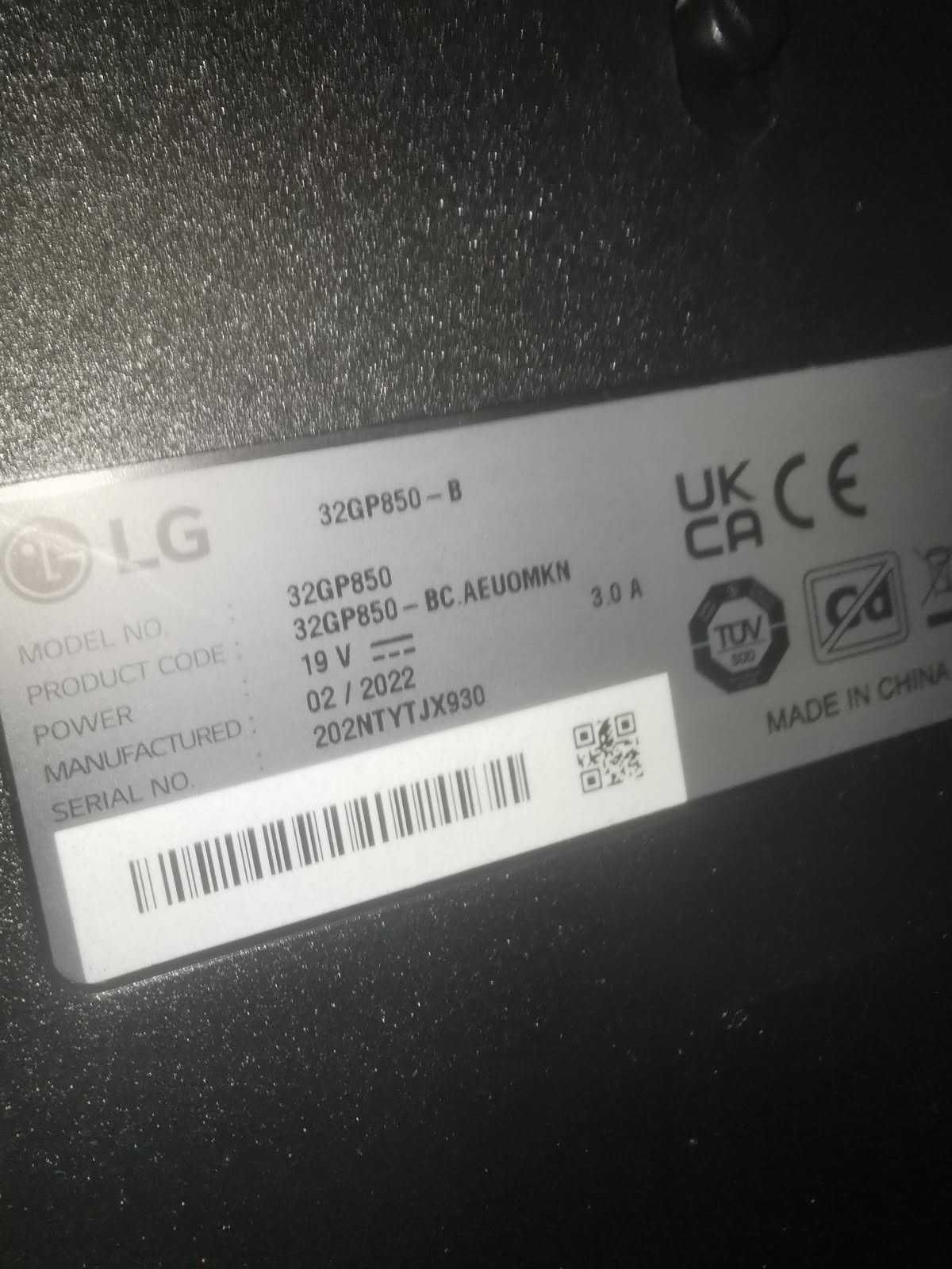 Monitor LED LG 32GP850-B 32 " 2560 x 1440 px IPS / PLS