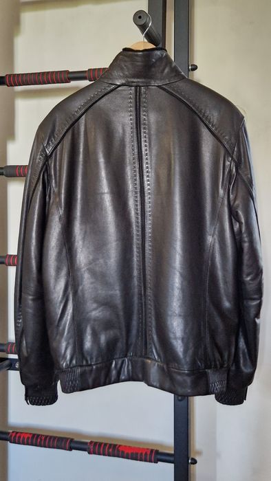 Куртка чоловіча шкіряна зимова