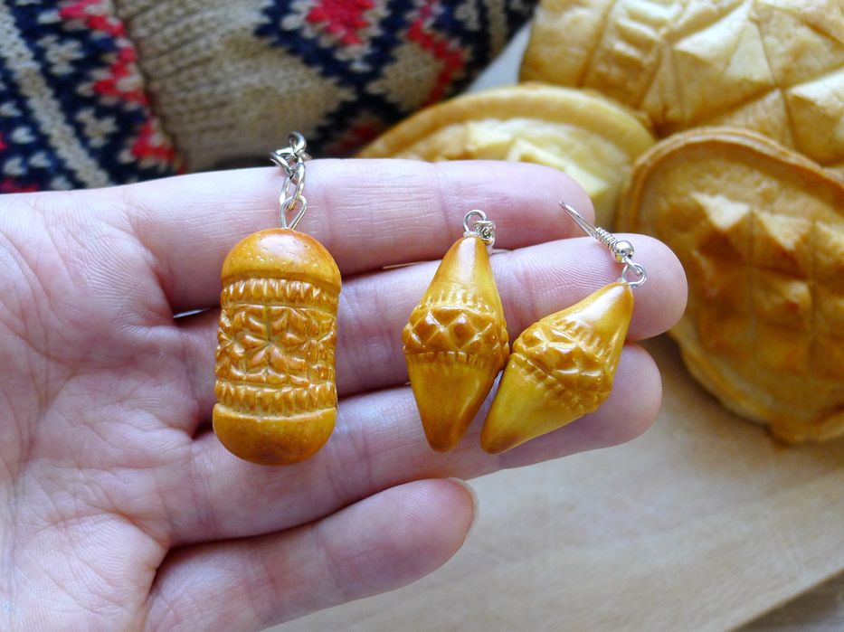 Kolczyki oscypki serki góralskie handmade