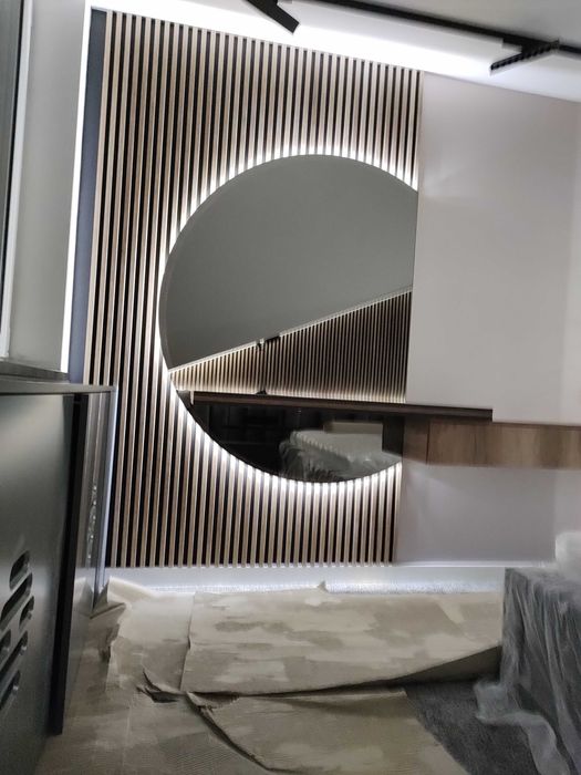 lustro okrągłe led