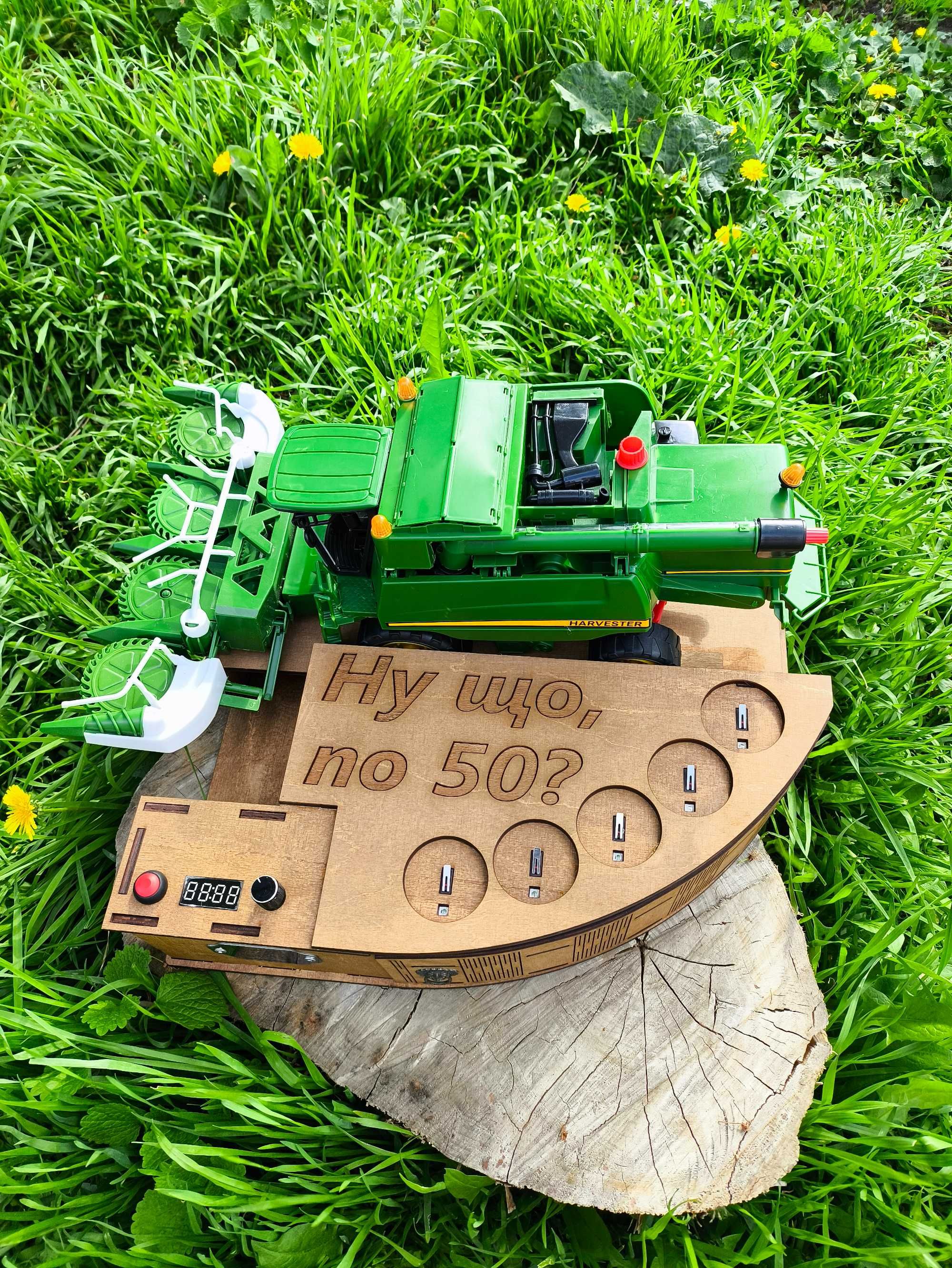 Комбайнер John Deere на 5 чарок. Оригінальний чоловічий подарунок
