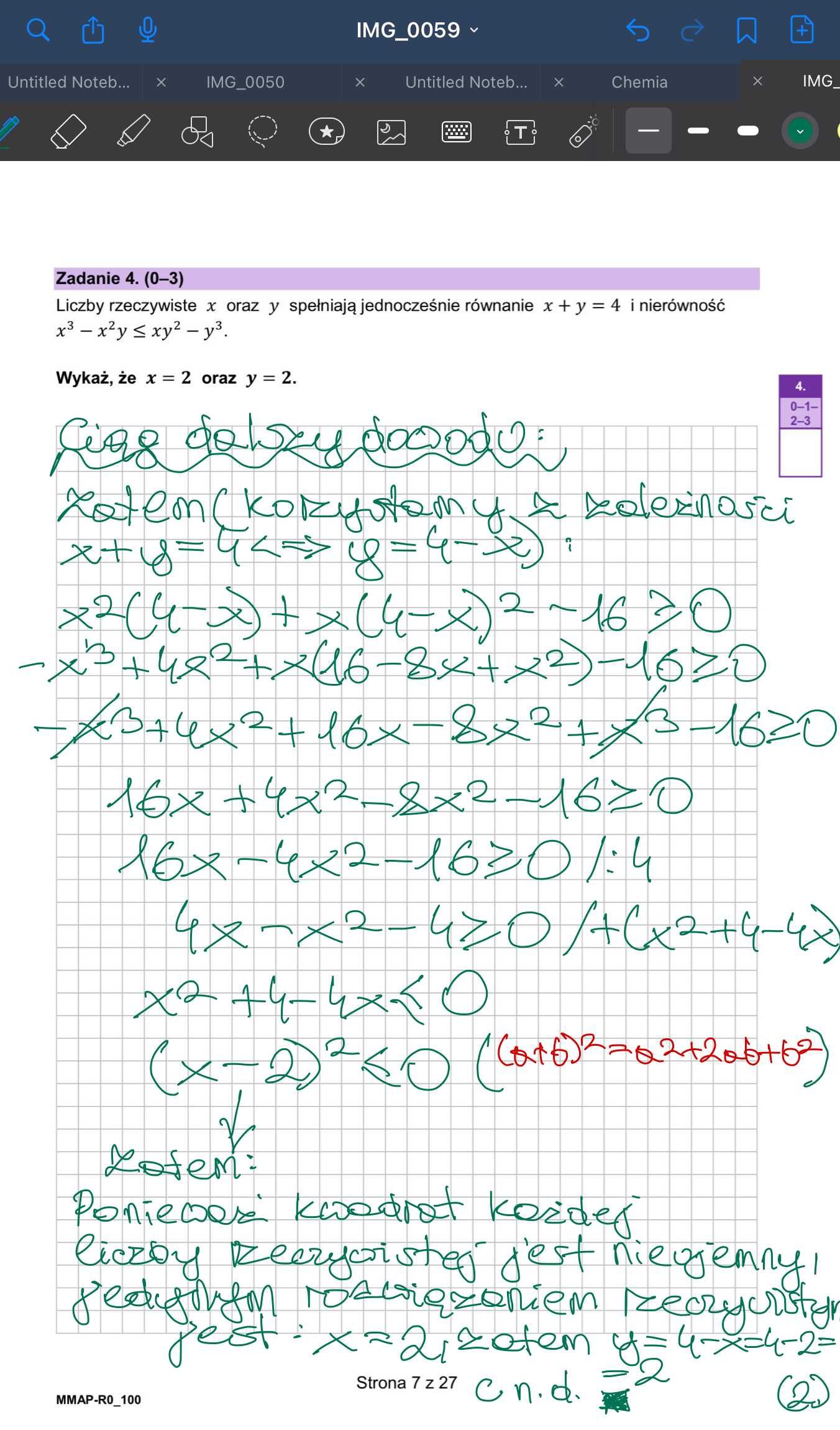 Korepetycje z pasją - matematyka - poprawa matury - wolne terminy