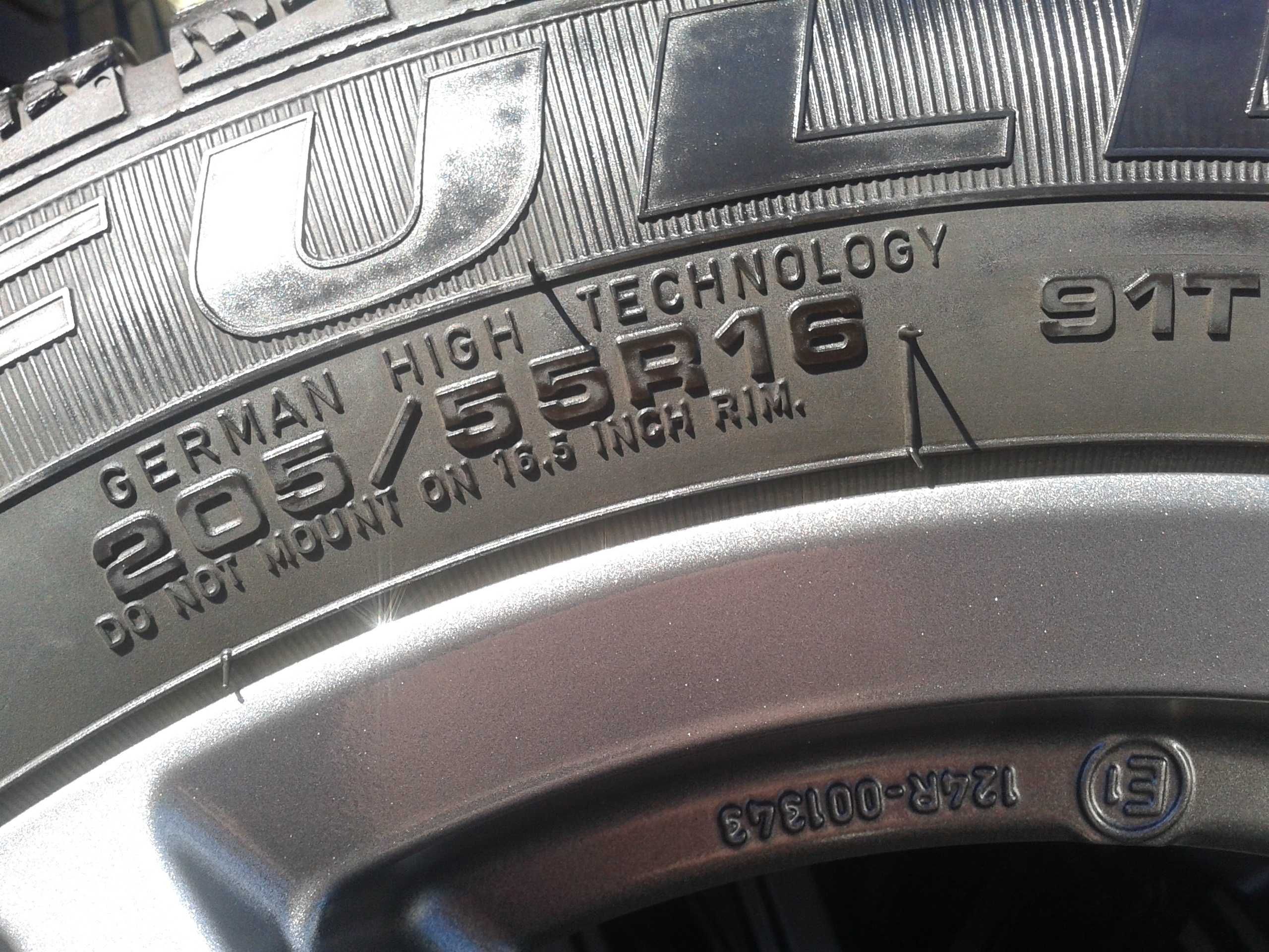 kola r16 szare 205 55 honda toyota fulda auris 21rok corolla civic 8mm