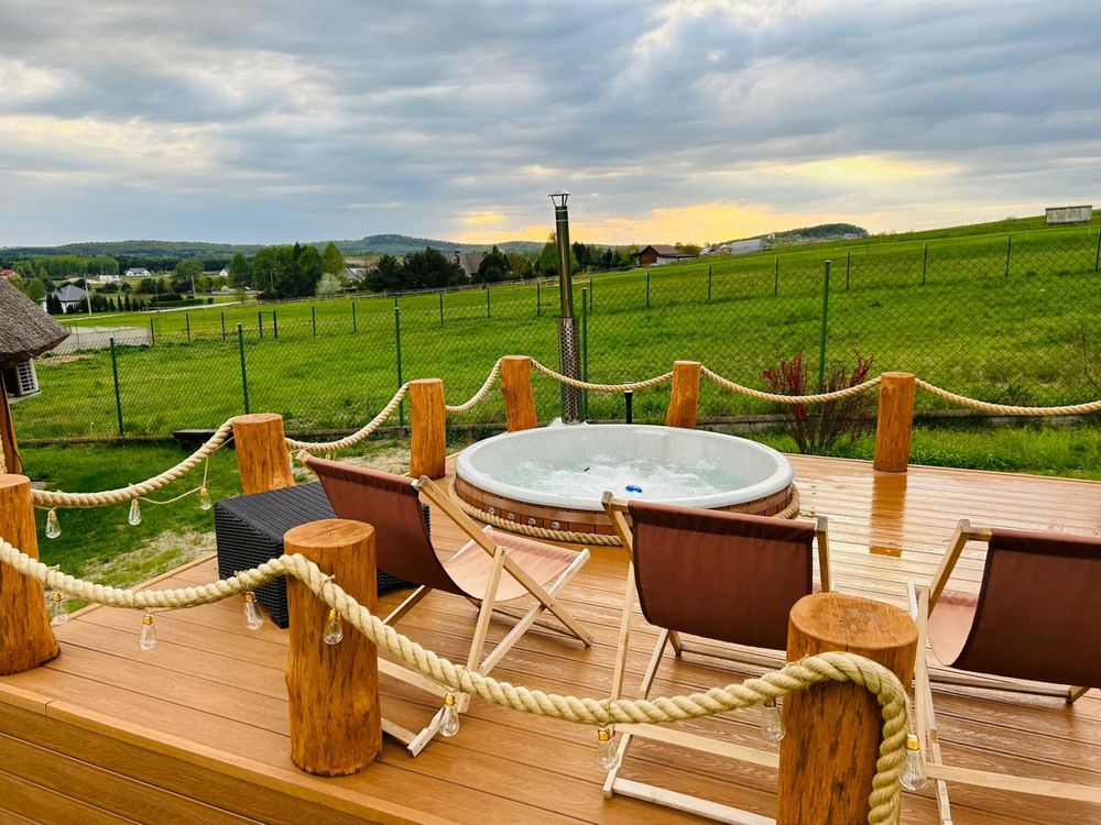 Apartament 4os.k.Chęcin Basen podgrzewany jacuzzi Altana Grill Ognisko
