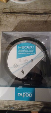 Słuchawki Bezprzewodowe nauszne nowe czarne Rapoo H8020 skype Facebook