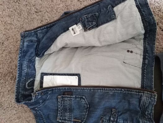 Джинсовый пиджак джинсы