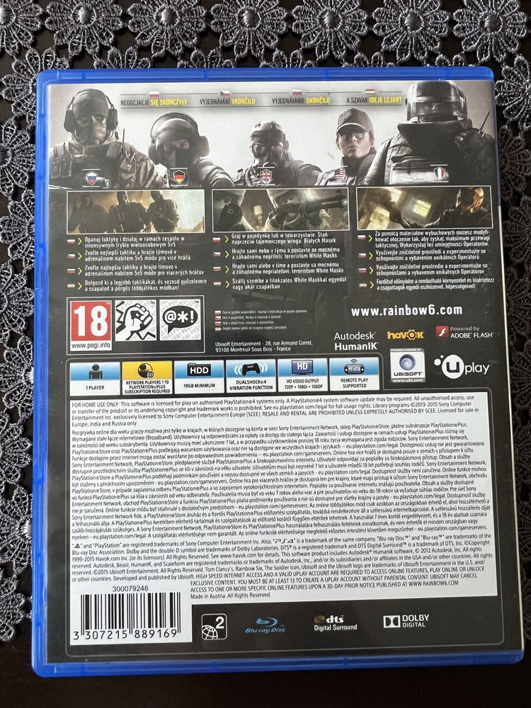 Tom Clancy's Rainbow Six: Siege PS4