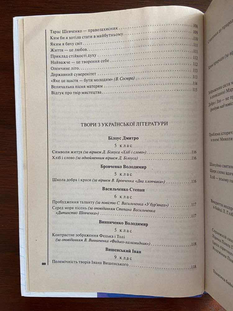 Усі Учнівські Твори за 5-9 класи, книга для підготовки до ЗНО / НМТ