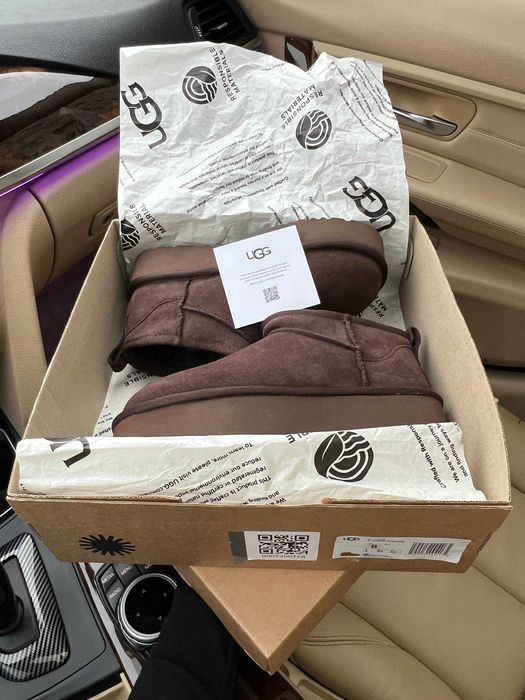 Уггі UGG Classic Ultra Mini Brown Platform Premium Угг Преміум (36-42)