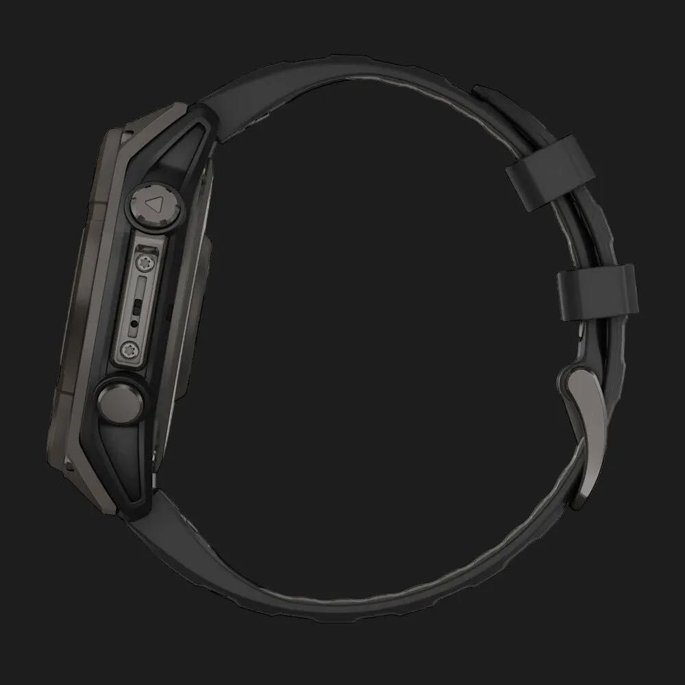 Garmin Fenix 8 51mm Solar Sapphire Carbon DLC Titanium with Black Band