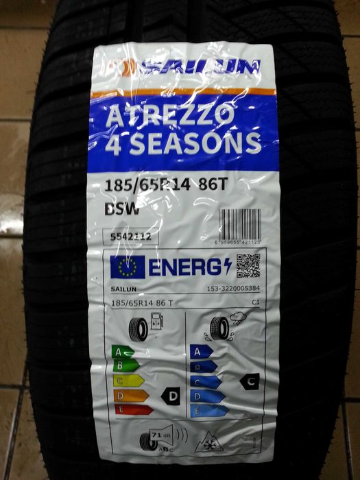 Opony całoroczne wielosezonowe 185/65r14 86T Sailun Atrezzo $seasons