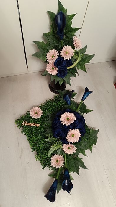 Stroik na grób, kompozycja kwiatowa, wiązanka na cmentarz