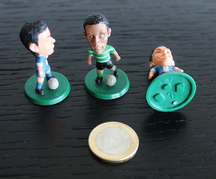 Bonecos em PVC da colecção Os Craques dos 3 grandes do Jornal O Jogo