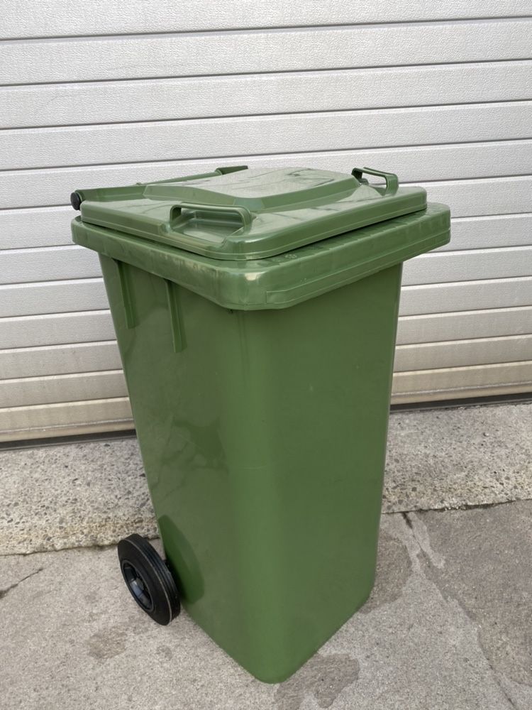 Pojemnik na odpady 120 L kosz z kółkami kontener na śmieci plastikowy
