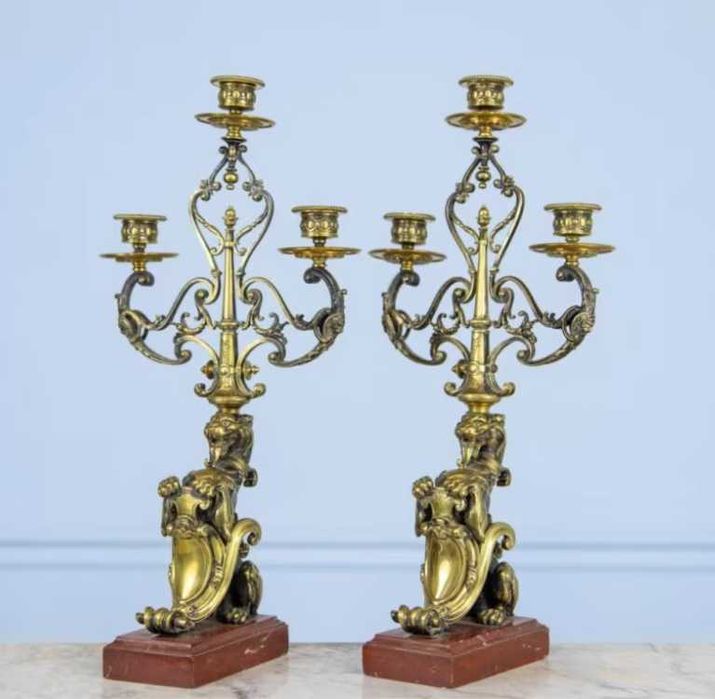 Антикварні підсвічники, канделябри, подсвечники, кандилябры