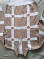 Sweter męski beżowy XL