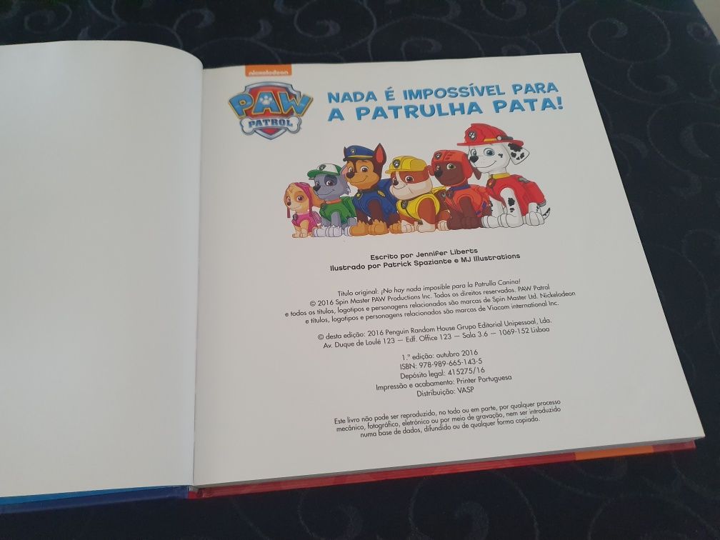 Livro Patrulha Pata