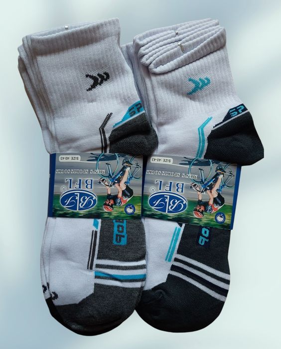 Komplet 10 par skarpety męskie bawełniane