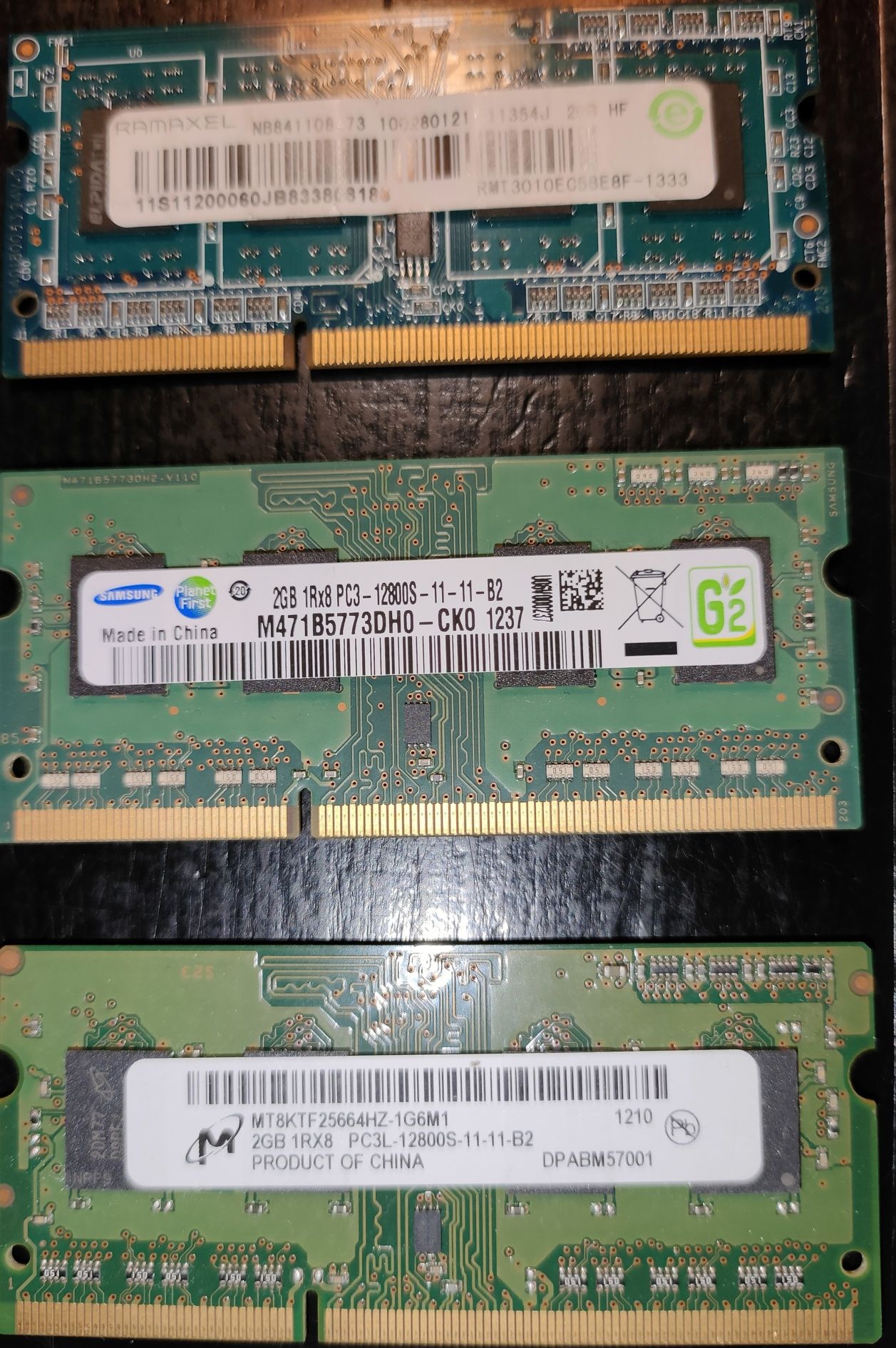 Pamięć DIMM i SO-DIMM DDR3 DDR2 2GB różne