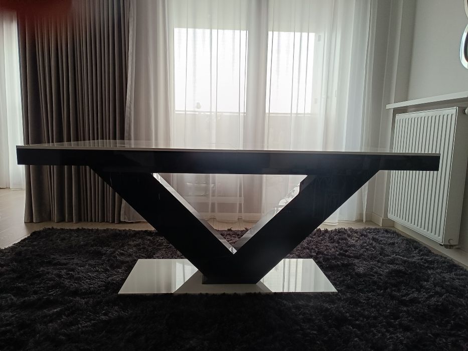 Stół do jadalni rozkładany połysk