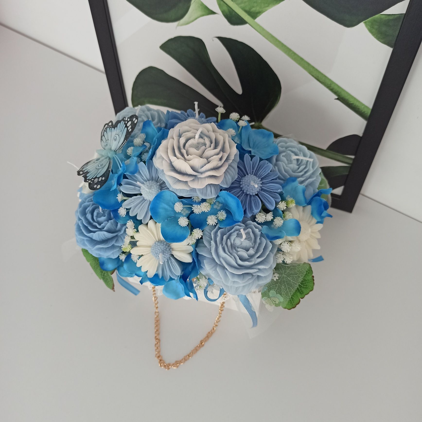 Flower box ze świec sojowych
