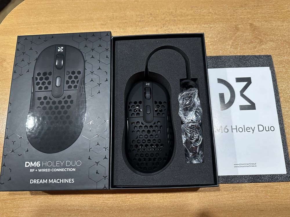 Ігрова безпровідна миша DM6 HOLEY DUO із вбудованим акумулятором