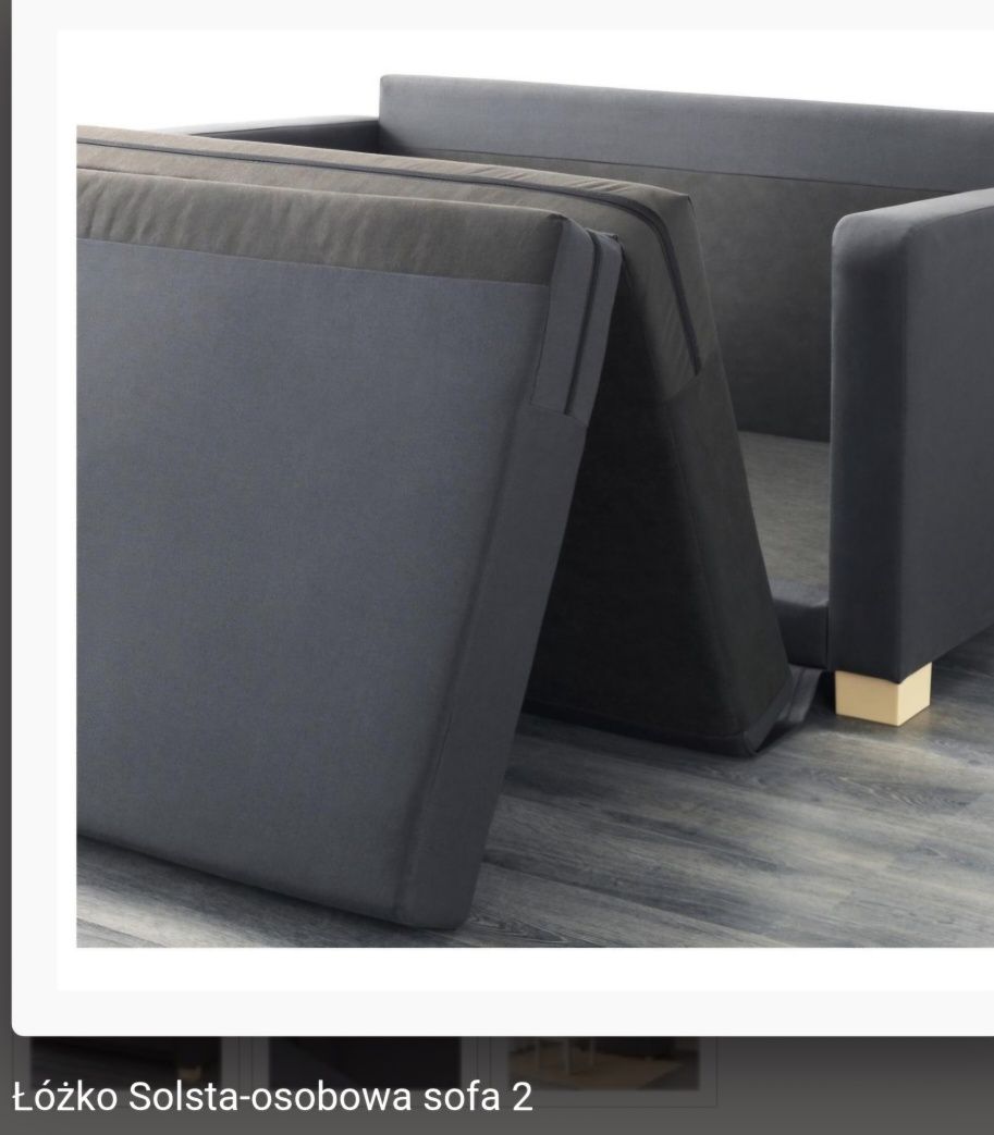 Ikea sofa Solsta z funkcją spania szara