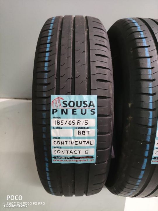 2 pneus semi novos 185/65r15 continental - oferta dos portes 85 EUROS