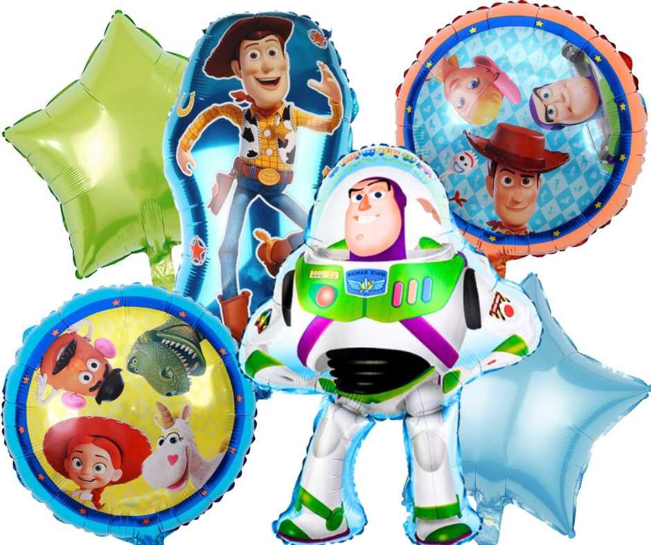 Zestaw balony foliowe Toy Story Chudy Buzz Astral urodziny 6 szt.