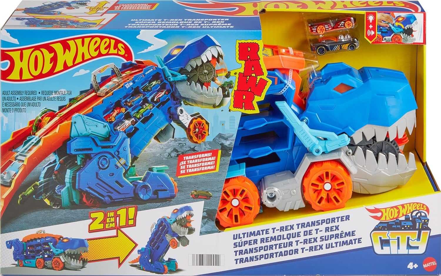 Hot Wheels T-Rex Mega Transporter Мега-транспортер Ті-рекс