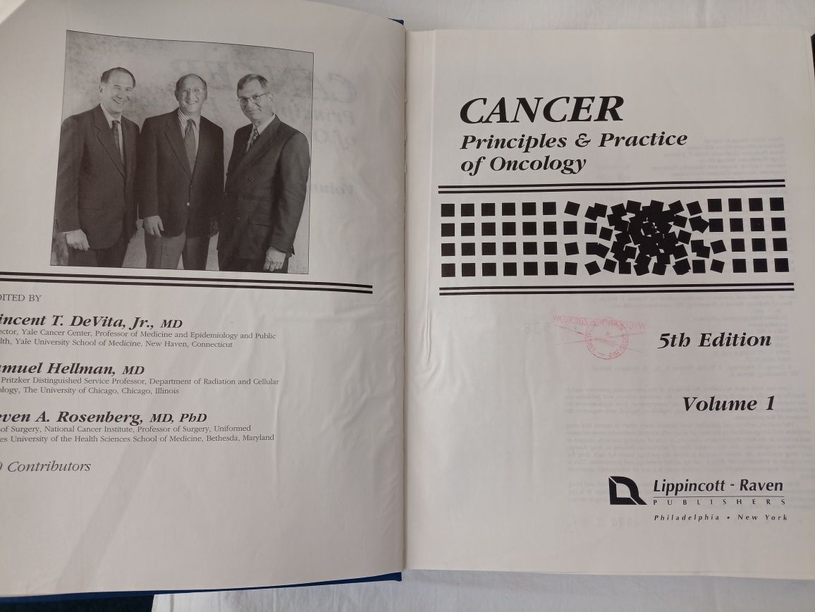 Cancer Principles Practice of Oncology 1 i 2 medycyna