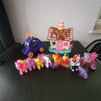 My little Pony. Figurki, domek Pinkie Pie Cukiernia. Karoca.