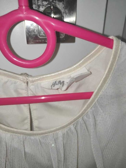 elegancka sukienka ombre 122 cm tiul h&m