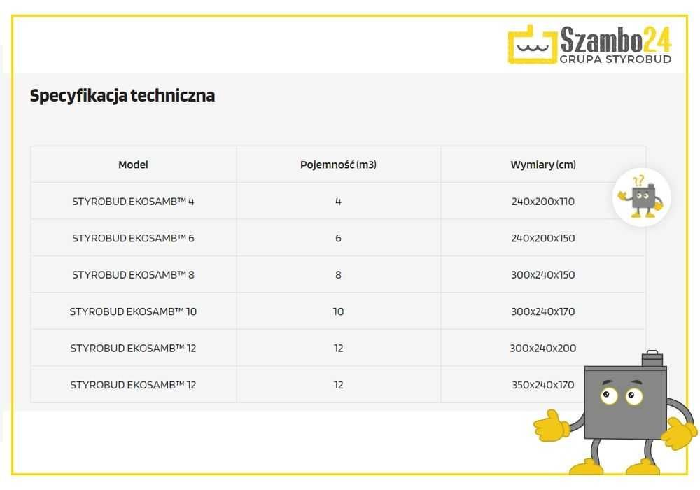 Nowy Żmigród - Szambo betonowe / Zbiornik - transport i montaż