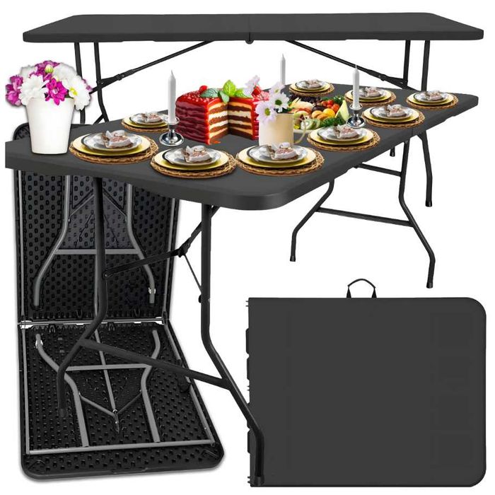 Stół kateringowy ogrodowy składany turystyczny duży 180cm