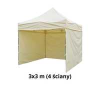 Wynajem namiot eventowy sprzedażowy 3x3 ekspres doba leżaki girlandy