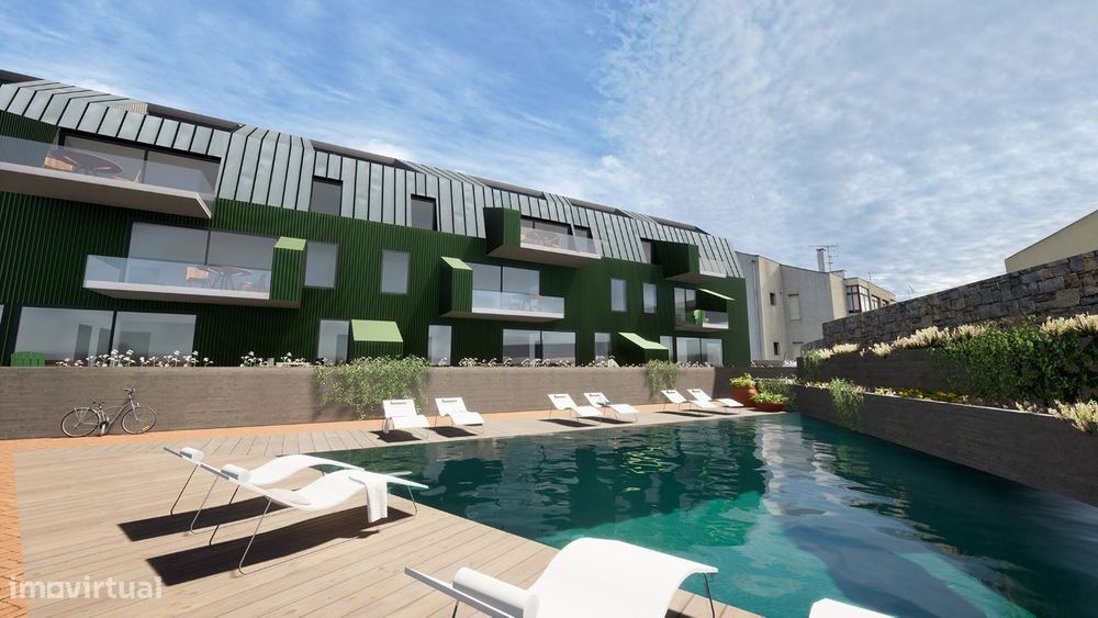 Apartamento T1, T2,T3 duplex centro cidade Esposende breve construção