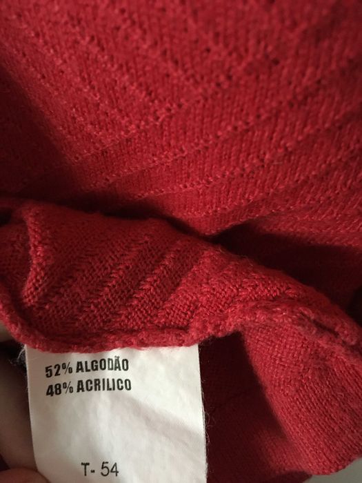 Camisola vermelha Tiffany XL portes incluídos