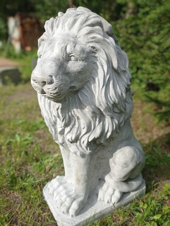 Figurka ogrodowa lew lwy z betonu betonowa Ogród Dom Działka