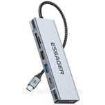 USB-хаб 8-в-1 ESSAGER с функцией хранения диска USB Type-c HDMI