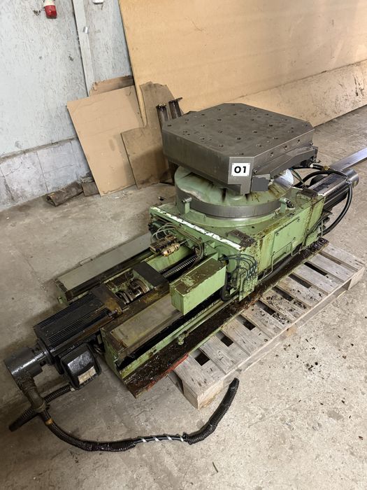 Stół Obrotowy CNC z osią przesuwu – kompletna jednostka