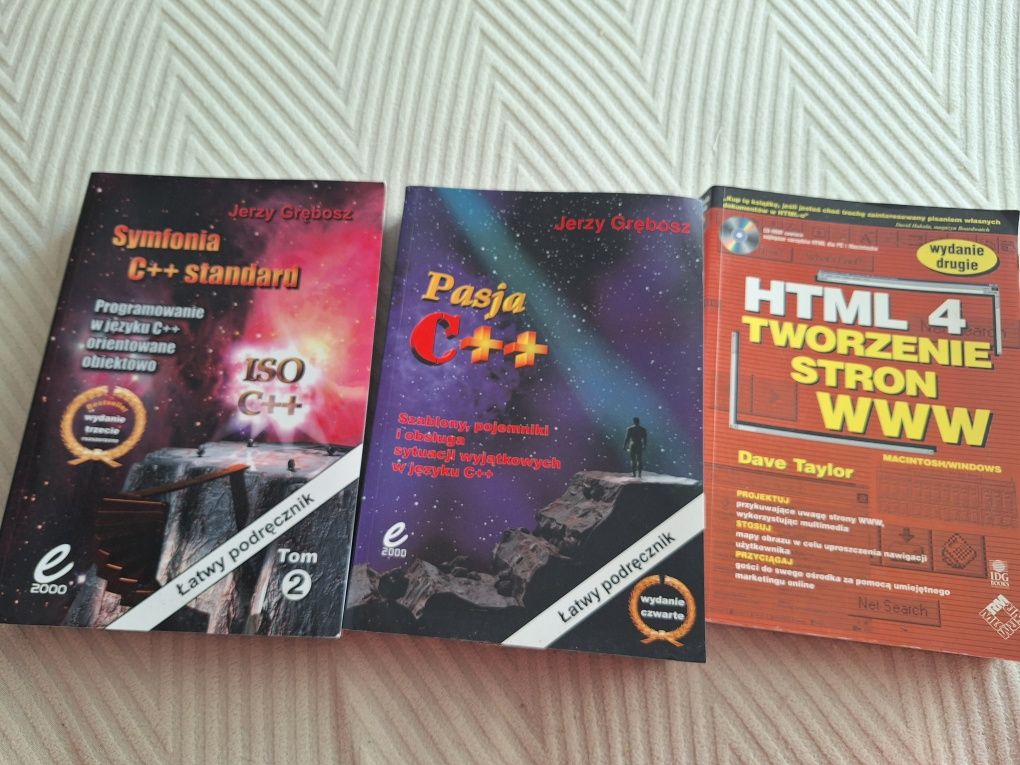 Książki symfonia c, pasja +, HTML tworzenie stron