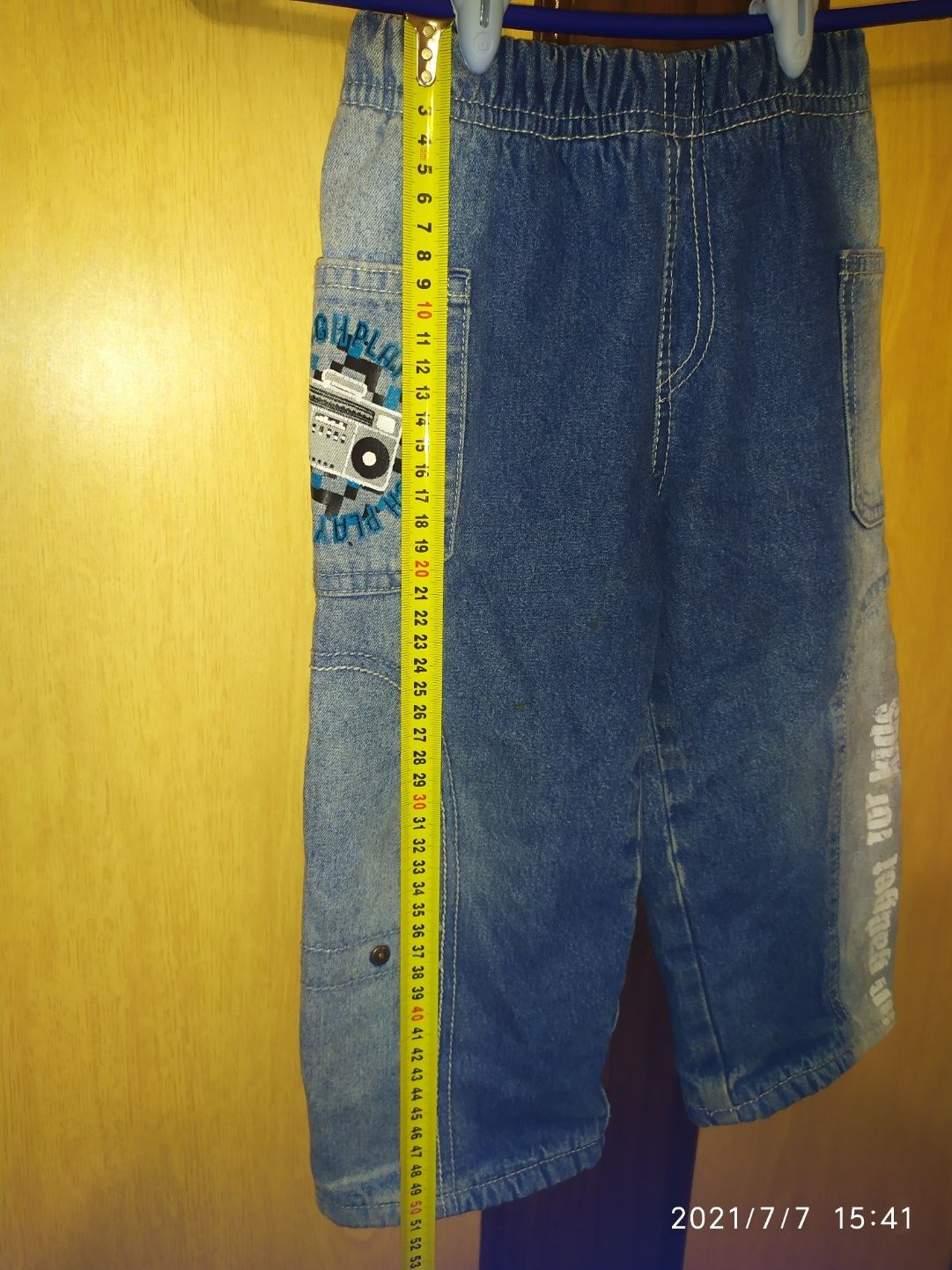 Утепленные джинсы на флисе рост 92см jee jay.