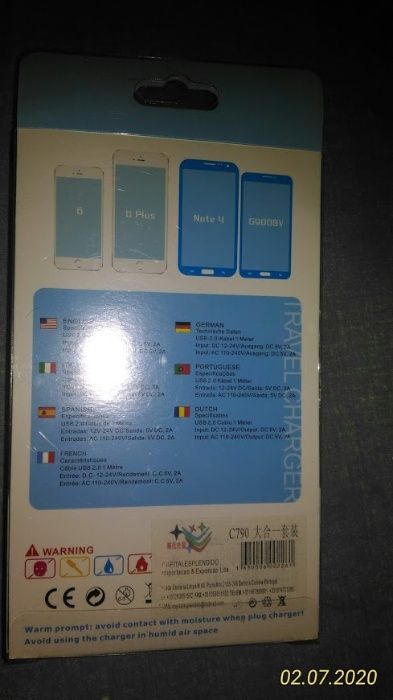 Carregador 6 em 1 para todo o tipo de telemóveis e não só