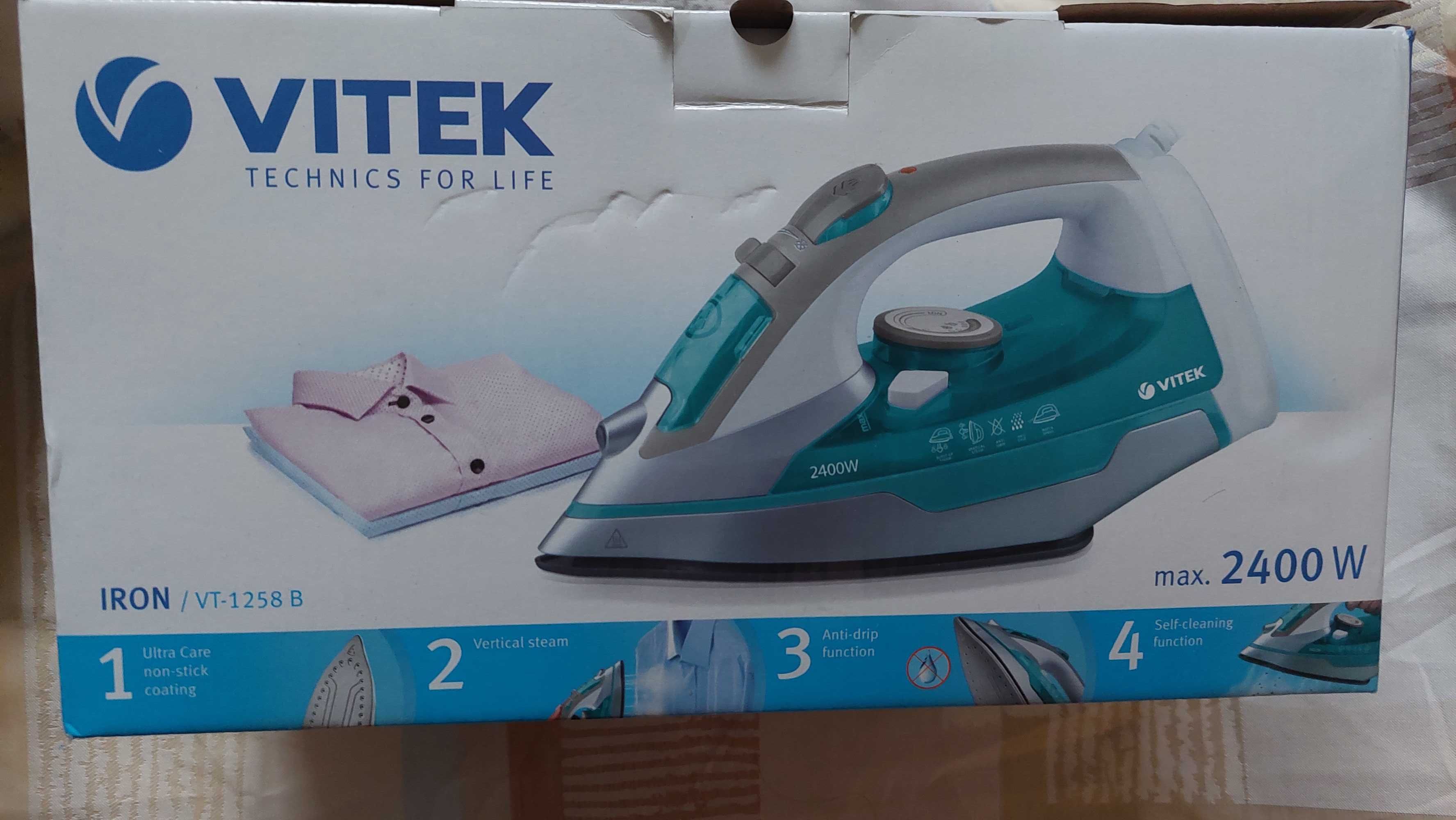 Праска VITEK VT 1217 GY 2400 W з керамічним покриттям