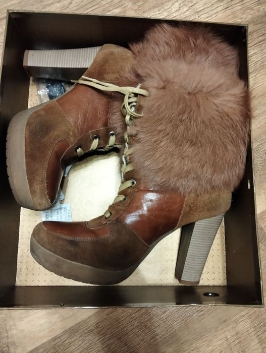 Зимні натуральні черевики