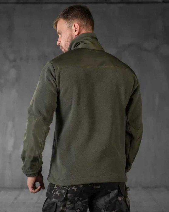 Тактическая флисовая кофта олива ЗСУ армейская флиска военная олива
