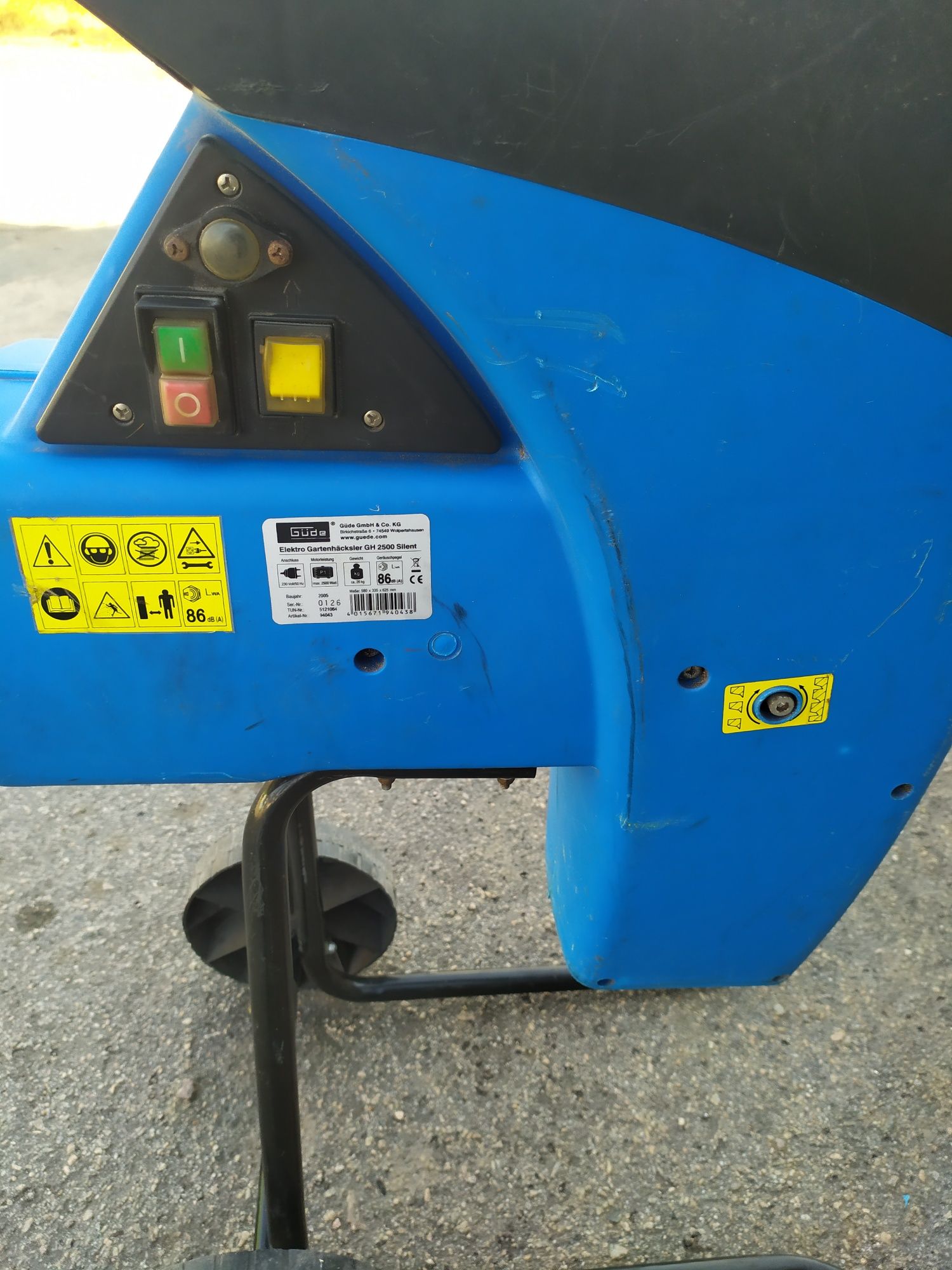 Продам садовый измельчитель веток фрезерный  Guede GH -2500