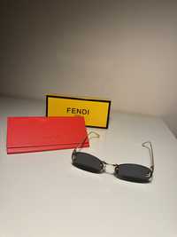 Okulary przeciwsłoneczne Fendi złote zestaw Wysyłka 24h